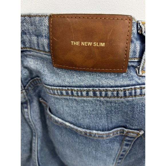 Zara The New Slim Women's Distressed Jeans Size 4 Medium Wash - Picture 6 of 10